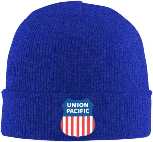 Union Pacific Railroad Adult Knitted Hat Beanie Winter Warm Skull Hat - Men Women Black