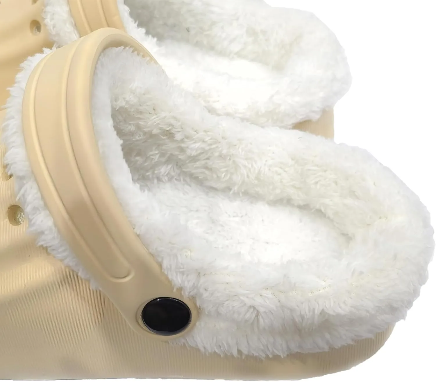 Unisex-Adult Fuzzy Clogs for Outdoor : Fur Lined Garden Shoes for Women and Men Winter Non-Slip Warm Indoor Slip On House Slippers