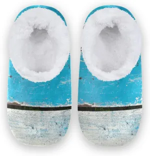 Unisex Fuzzy House Slippers Memory Foam Warm Slip Shoes Fur Lining M-XXL