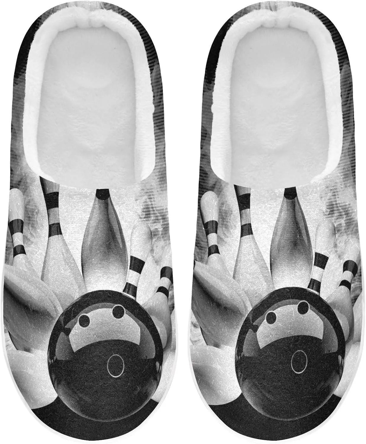 Unisex Memory Foam Slippers Non-Skid Slip-on Soft Warm Sole Fleece Shoes 6-17