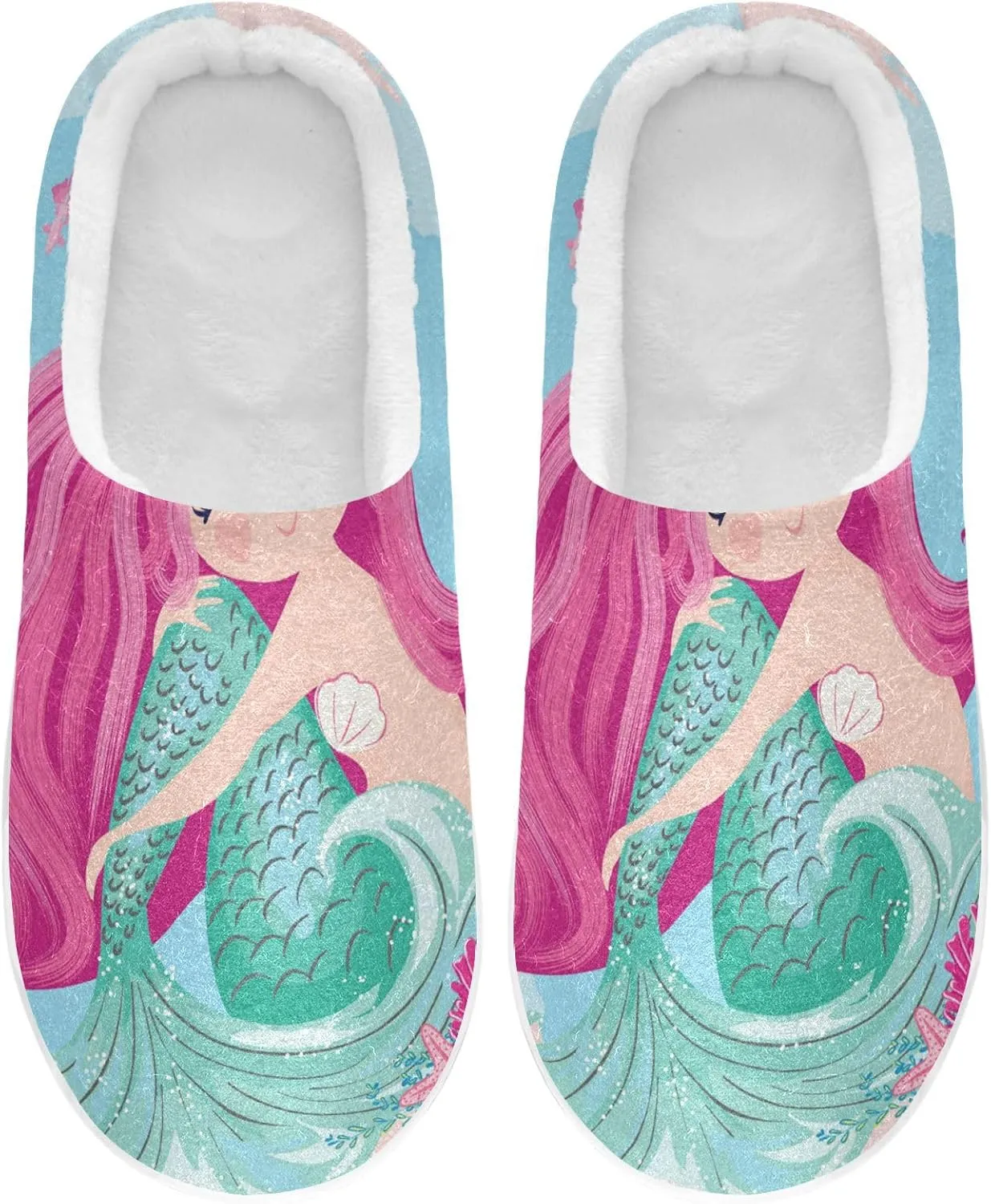 Unisex Memory Foam Slippers Non-Skid Slip-on Soft Warm Sole Fleece Shoes 6-17