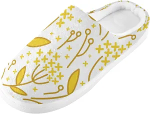 Unisex Memory Foam Slippers Non-Skid Slip-on Soft Warm Sole Fleece Shoes 6-17