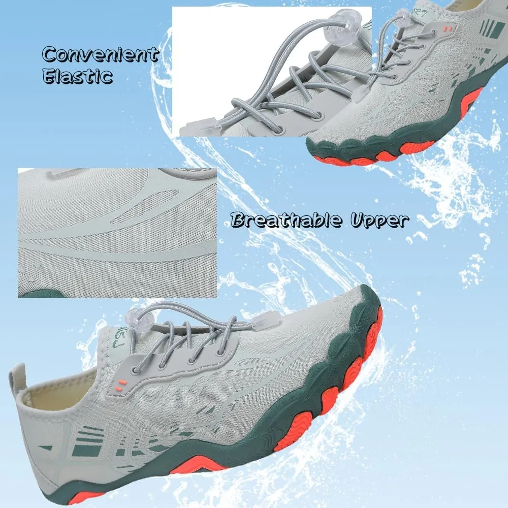 Unisex Quick-Dry Water Shoes for Beach: Breathable Aqua Socks Shoes for Surf - Outdoor Aqua Swim Shoes for Women Men