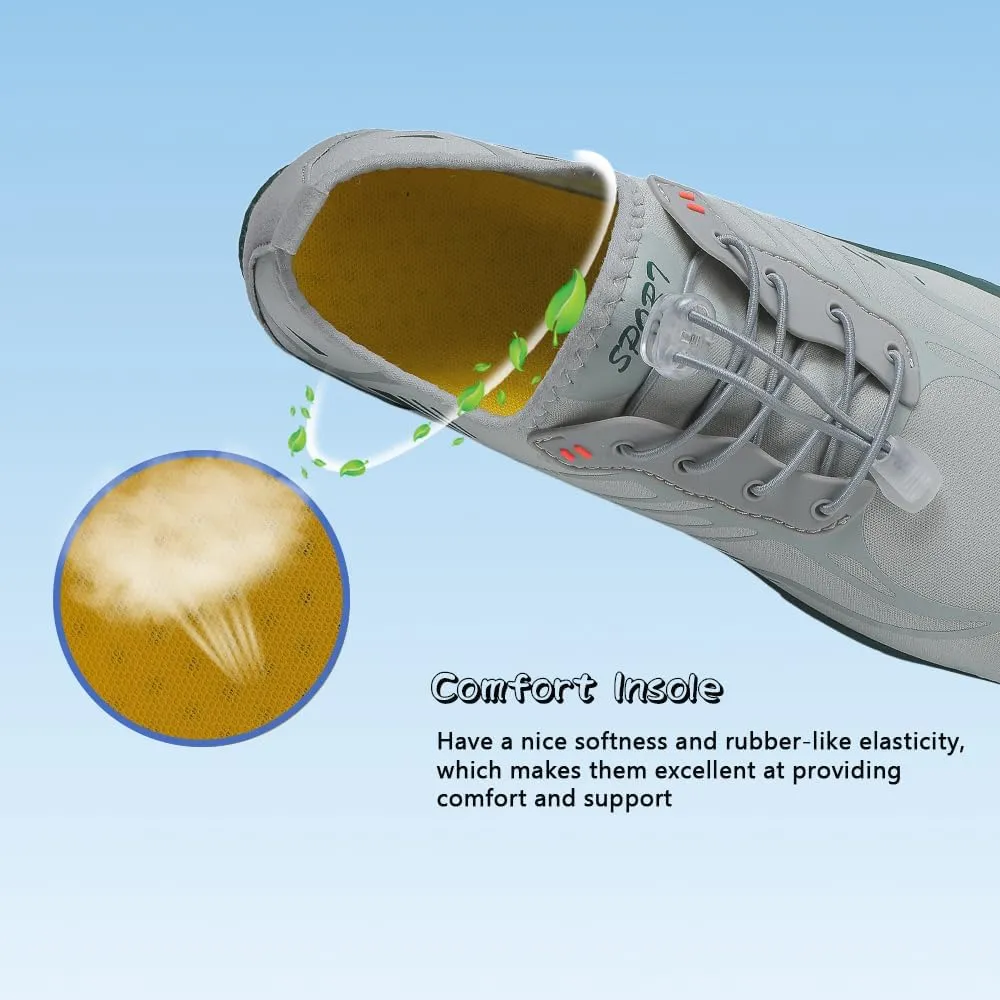Unisex Quick-Dry Water Shoes for Beach: Breathable Aqua Socks Shoes for Surf - Outdoor Aqua Swim Shoes for Women Men