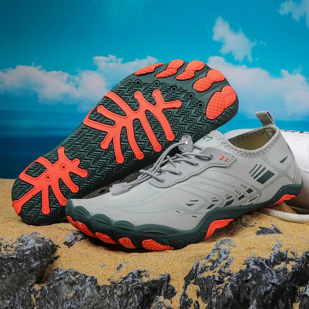 Unisex Quick-Dry Water Shoes for Beach: Breathable Aqua Socks Shoes for Surf - Outdoor Aqua Swim Shoes for Women Men