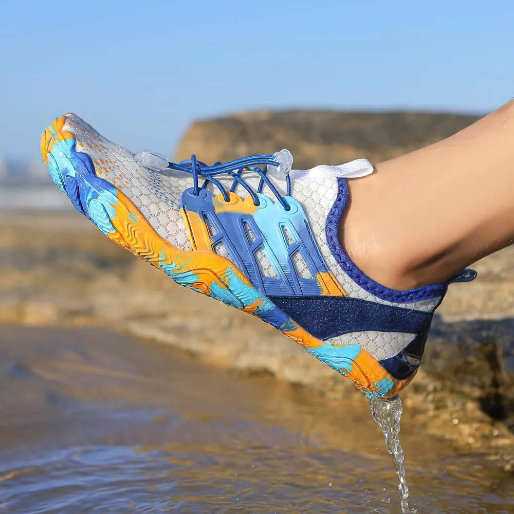 Unisex Quick-Dry Water Shoes for Beach: Breathable Aqua Socks Shoes for Surf - Outdoor Aqua Swim Shoes for Women Men