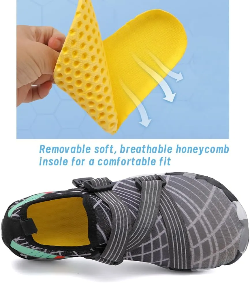 Unisex Quick-Dry Water Shoes for Beach: Breathable Aqua Socks Shoes for Surf - Outdoor Aqua Swim Shoes for Women Men