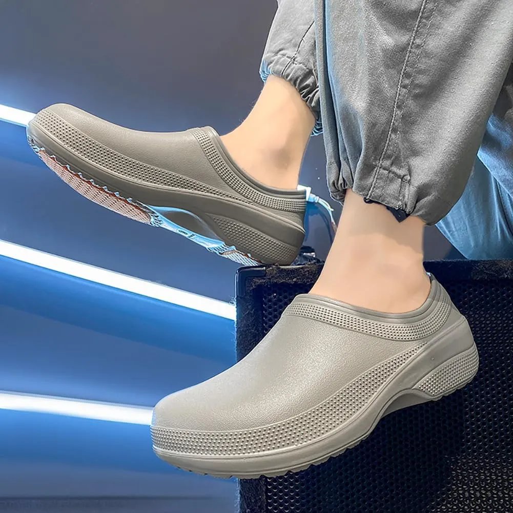 Unisex Work Shoes Chef Special Waterproof Oil-Proof Anti-Skid Shoes Kitchen Care Medical Shoes