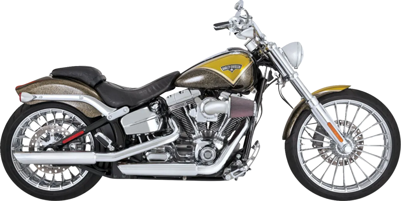 VANCE & HINES 3" Twin Slash Slip-On Muffler - Chrome 16335
