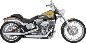VANCE & HINES 3" Twin Slash Slip-On Muffler - Chrome 16335