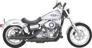 VANCE & HINES 3" Twin Slash Slip-On Mufflers - Black 46337