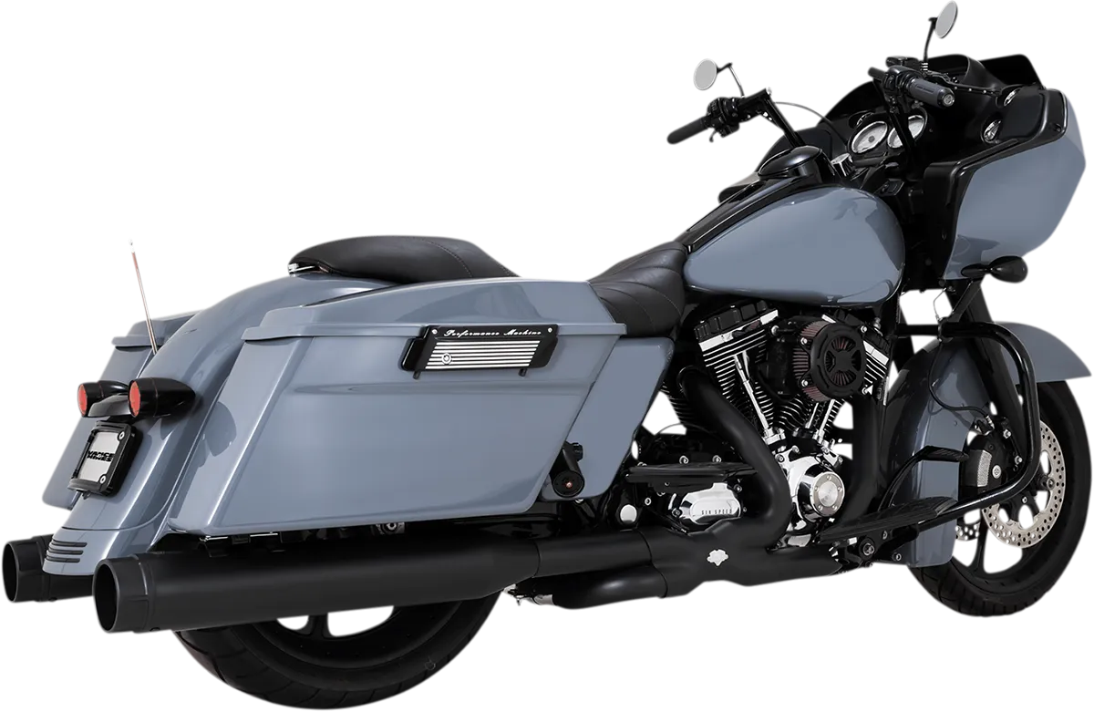 VANCE & HINES 4-1/2" Torquer Mufflers for '95-'16 FL - Black 46673