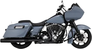 VANCE & HINES 4-1/2" Torquer Mufflers for '95-'16 FL - Black 46673