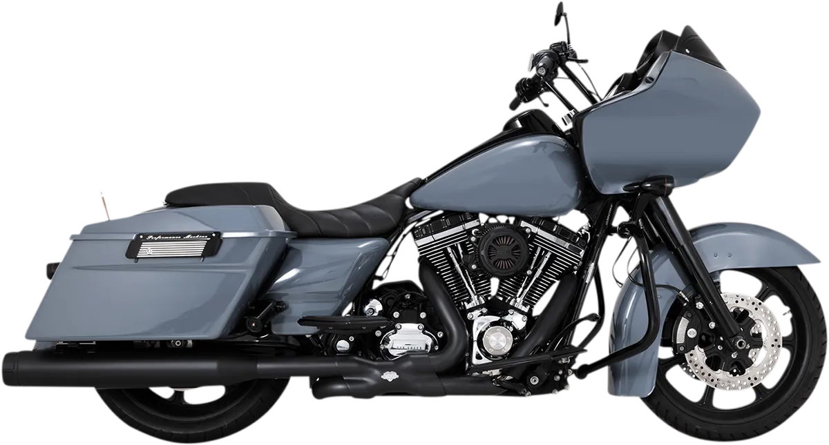 VANCE & HINES 4-1/2" Torquer Mufflers for '95-'16 FL - Black 46673