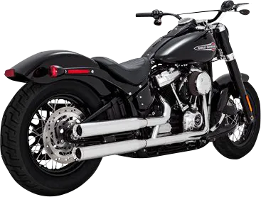 VANCE & HINES Eliminator 300 Slip-On Mufflers - Chrome Softail  2018-2022  16312