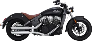 Vance & Hines Exhaust for Indian Scout 2015-2024 PCX 3" Twin Slash Slip-On Mufflers in Chrome 18323