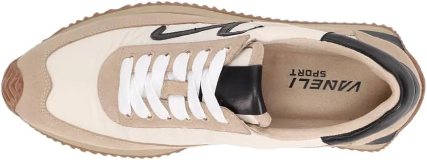 VANELi Womens Queen Lace Up Sneakers Shoes Casual - Beige