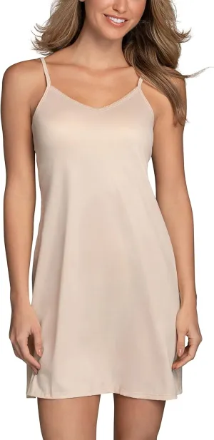 Vanity Fair Women's Full Slip, V Shaped Neckline with Lace Trim Detail