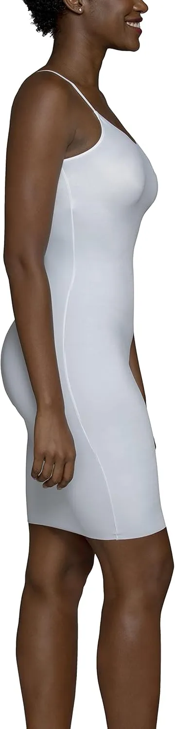 Vanity Fair Women's Shapewear Slip, Tummy Control Full Slip Cami Dress, Seamless Smoothing, Adjustable Spaghetti Strap