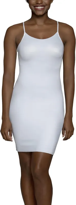 Vanity Fair Women's Shapewear Slip, Tummy Control Full Slip Cami Dress, Seamless Smoothing, Adjustable Spaghetti Strap