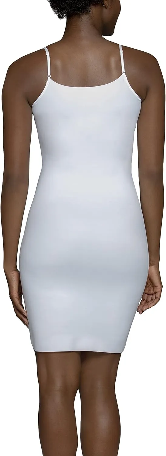 Vanity Fair Women's Shapewear Slip, Tummy Control Full Slip Cami Dress, Seamless Smoothing, Adjustable Spaghetti Strap