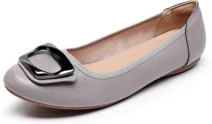 VenusCelia Women's Buckle Dance Flats Shoe