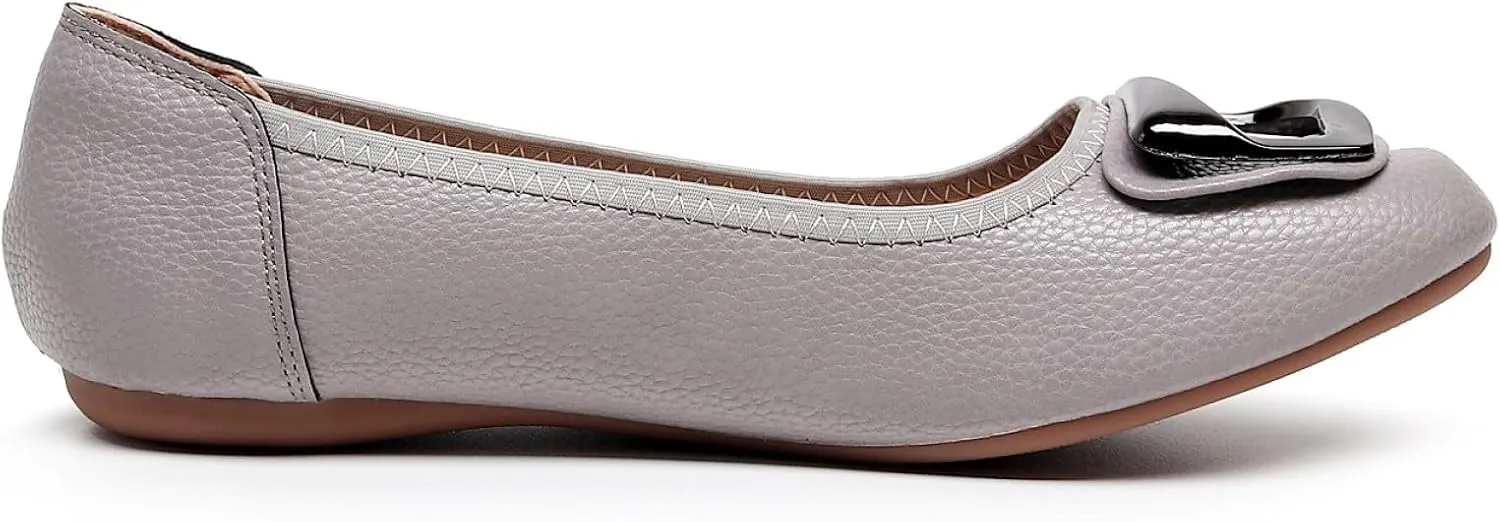 VenusCelia Women's Buckle Dance Flats Shoe