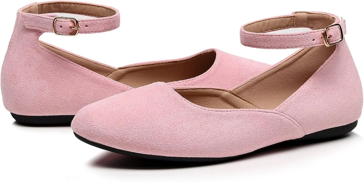VenusCelia Women's Serenity Strap Flats Shoe