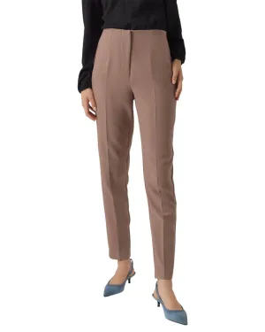 Vero Moda Brown Tapered High Waist Trousers