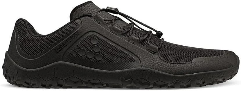 Vivobarefoot Primus Trail II FG, Mens Recycled Off-Road Shoe with Barefoot Firm Ground Sole Obsidian