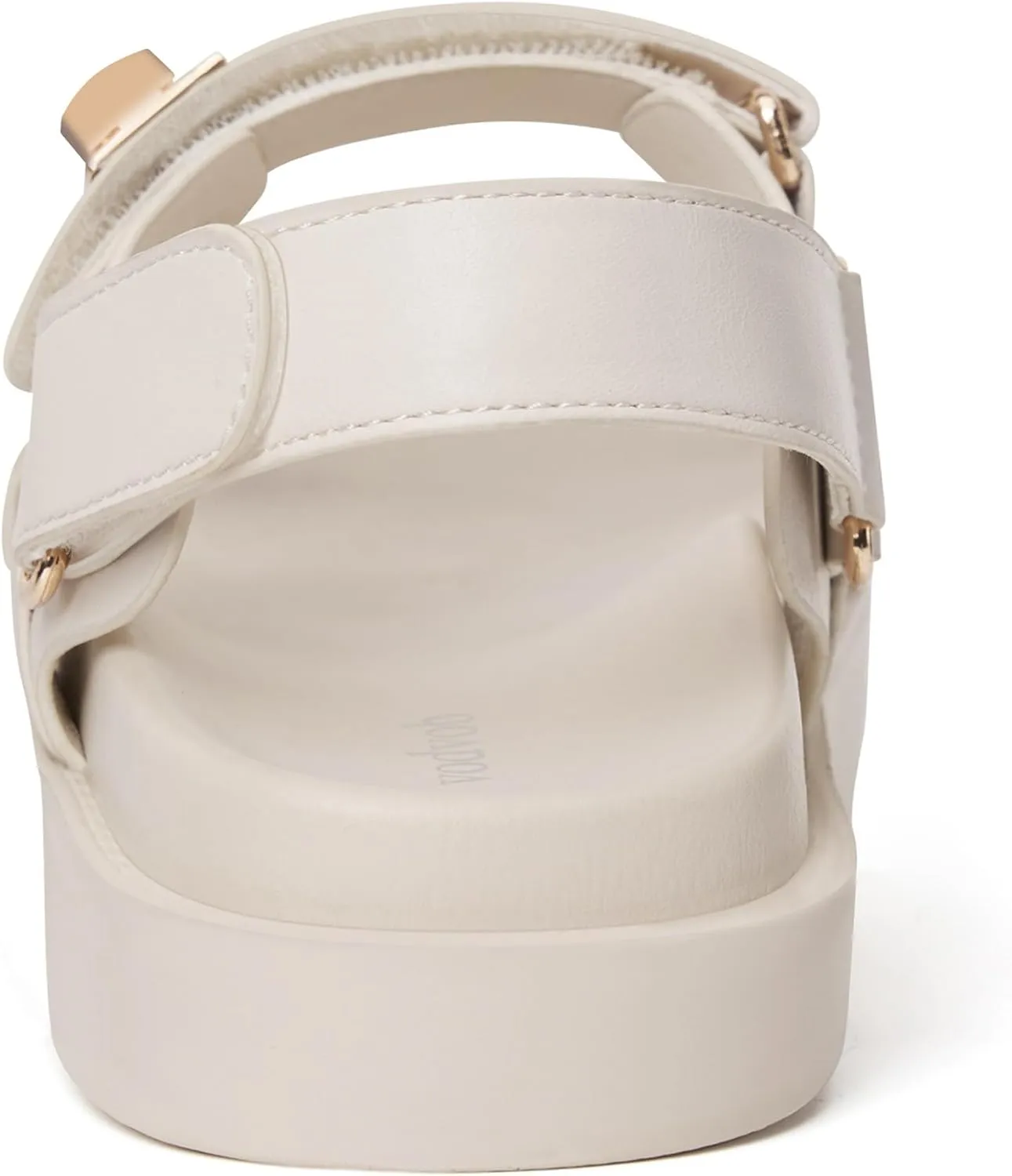 vodvob Women’s Flat Sandals with Soft Cushioned Footbed Open Toe Slides Adjustable Slip On Slippers for Summer