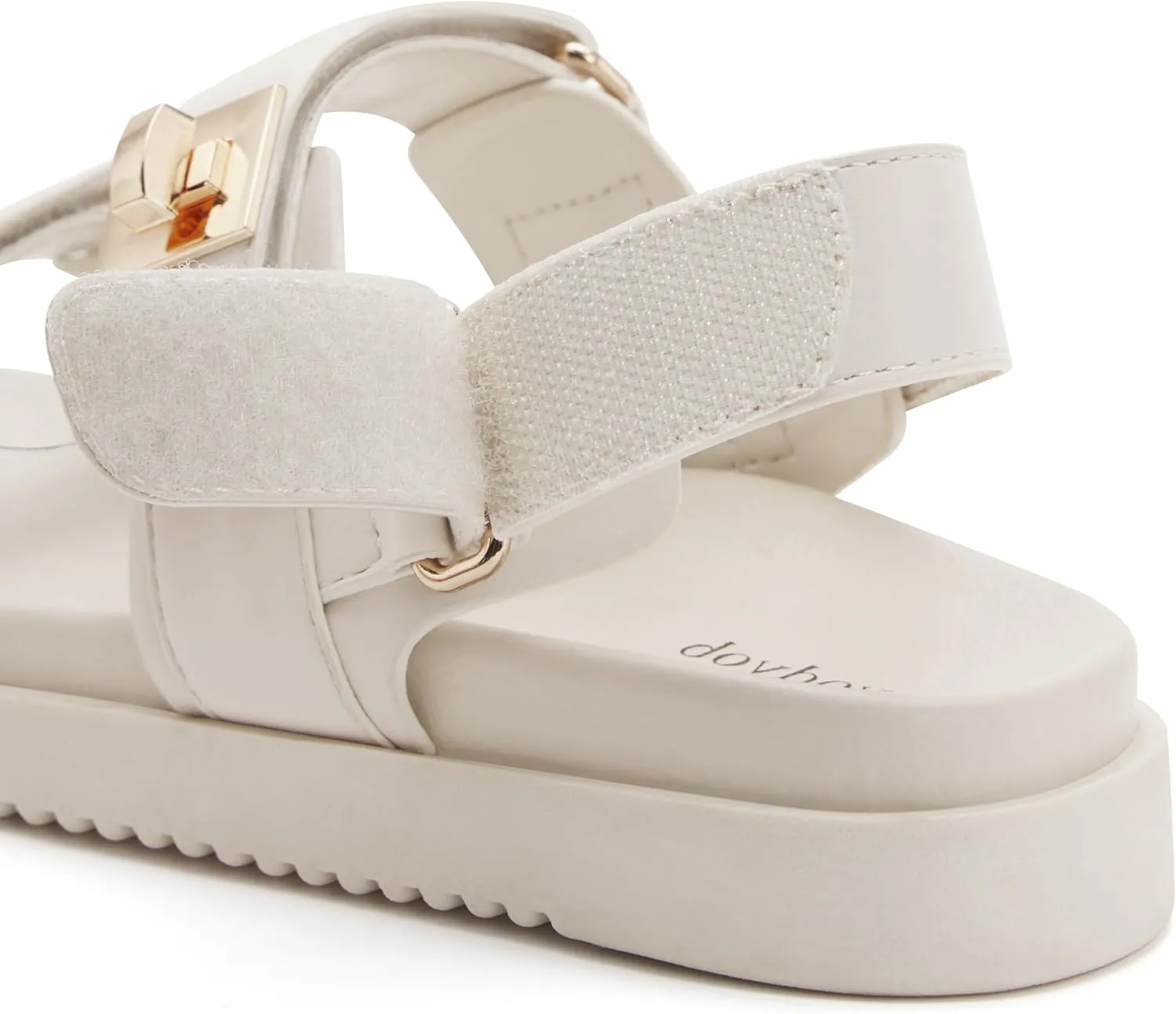 vodvob Women’s Flat Sandals with Soft Cushioned Footbed Open Toe Slides Adjustable Slip On Slippers for Summer