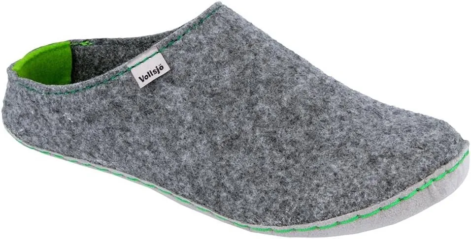 Vollsjo Women's Felt House Slippers Vegan Handmade in EU Low