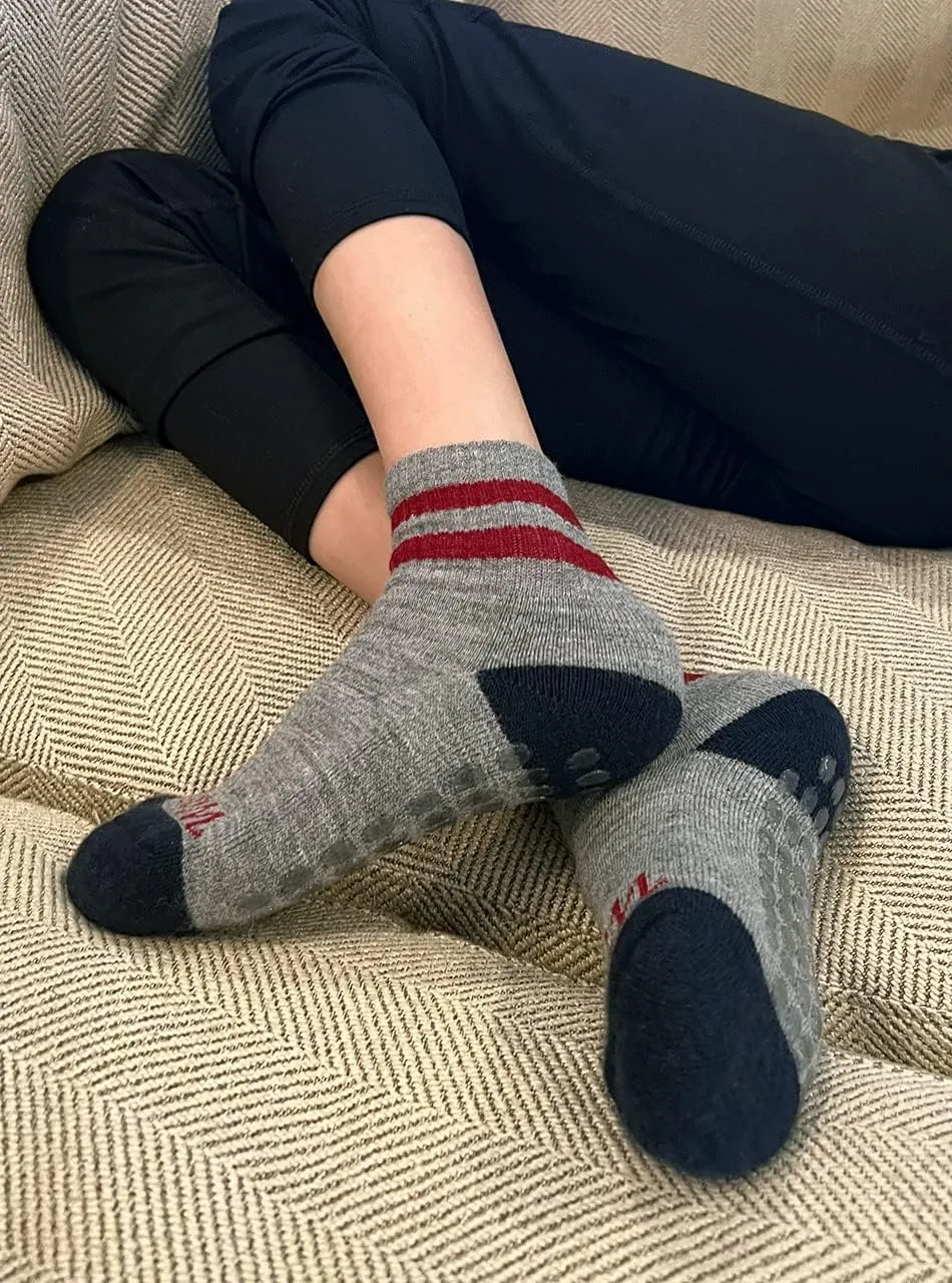Warrior Alpaca Socks - Comfort Cushioned Retro Athletic Quarter Crew for Adults - Unisex