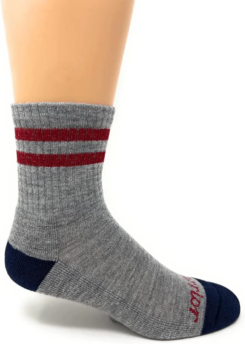 Warrior Alpaca Socks - Comfort Cushioned Retro Athletic Quarter Crew for Adults - Unisex