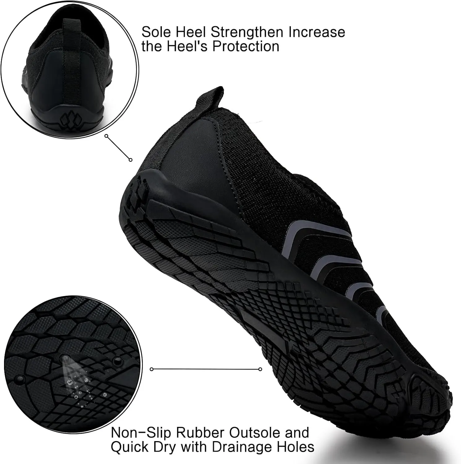 WateLves Barefoot Water Shoes for Women Men Quick Dry Aqua Swim Shoes for Outdoor Fishing Beach Pool Boat Surfing Walking