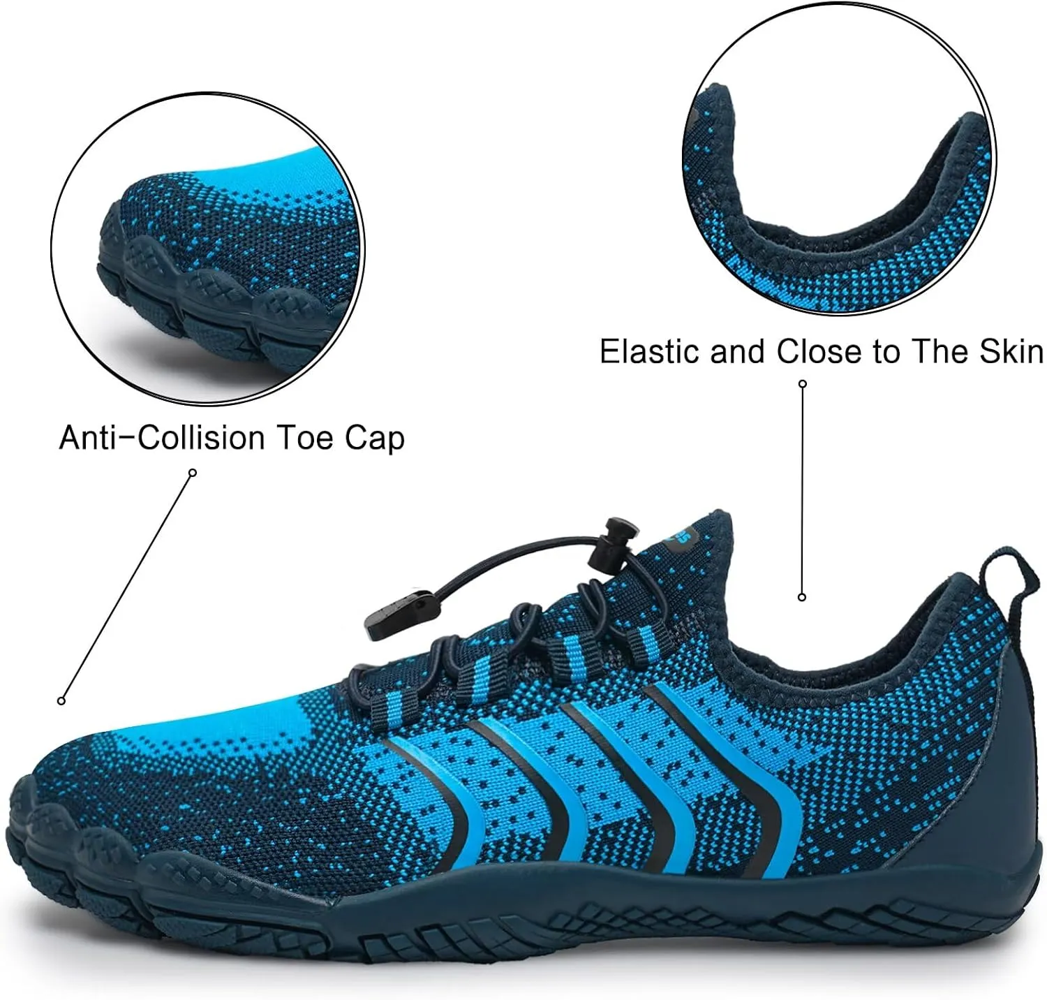 WateLves Barefoot Water Shoes for Women Men Quick Dry Aqua Swim Shoes for Outdoor Fishing Beach Pool Boat Surfing Walking