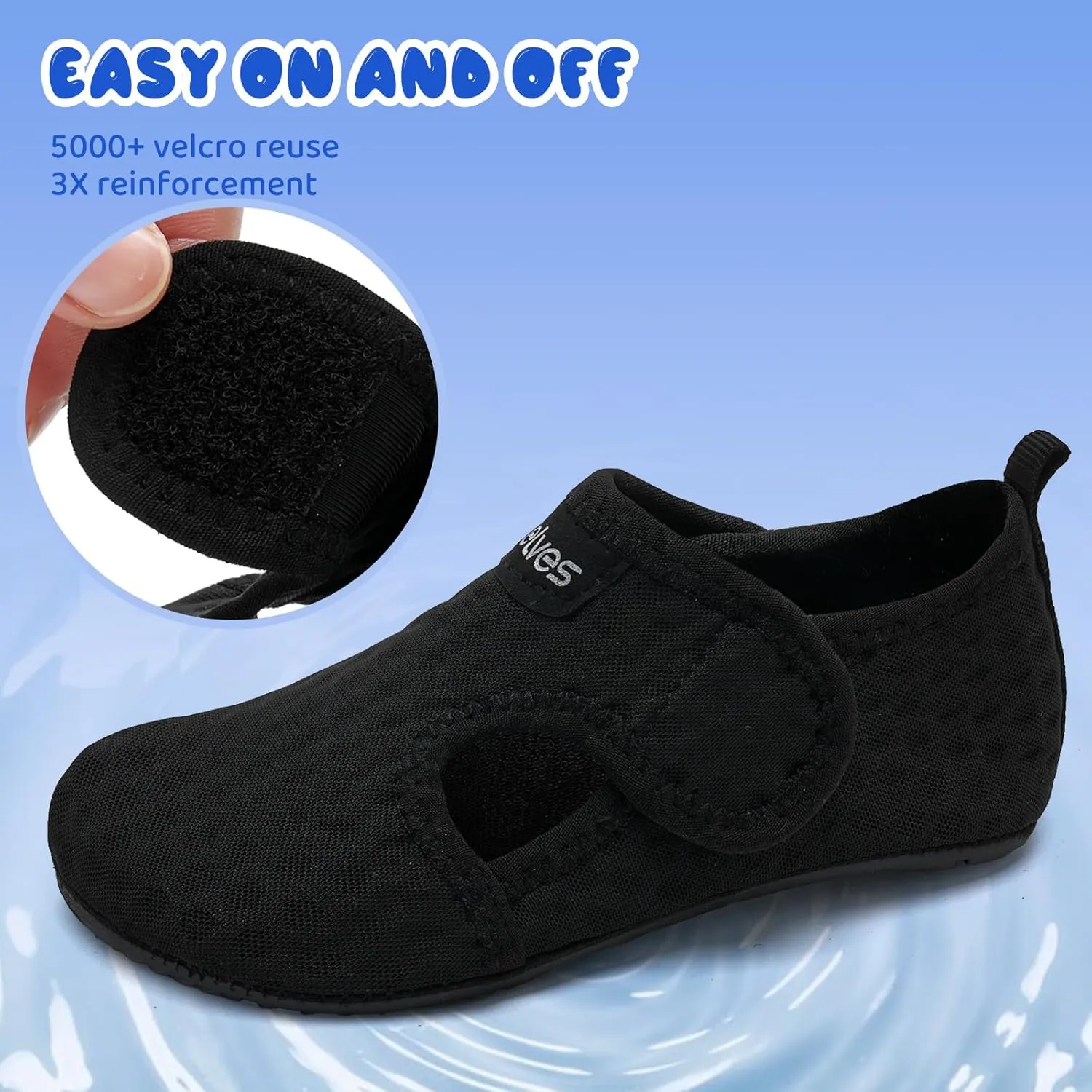 WateLves Kids Water Shoes Toddler Barefoot Swim Beach Shoes Girls Boys Breathable Quick Dry Aqua Socks