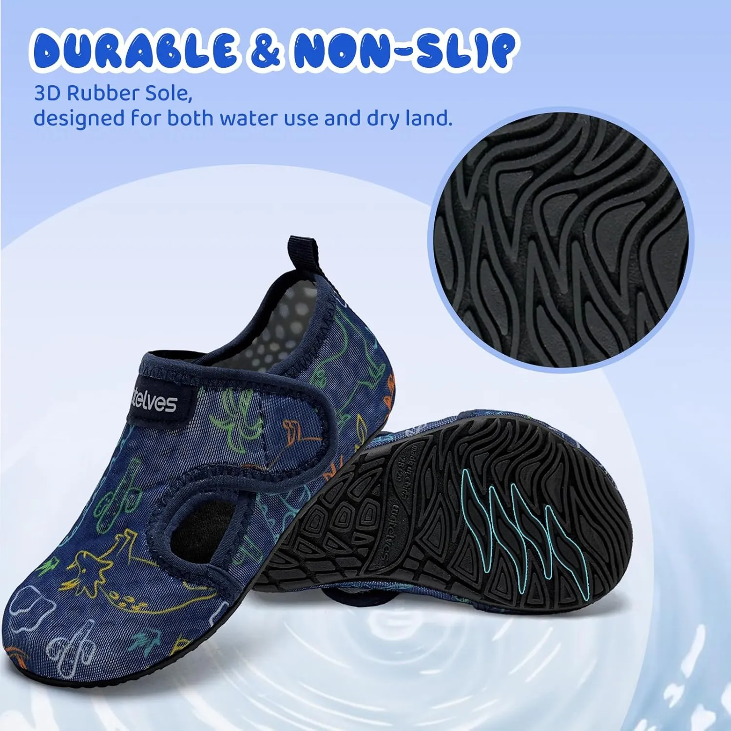 WateLves Kids Water Shoes Toddler Barefoot Swim Beach Shoes Girls Boys Breathable Quick Dry Aqua Socks