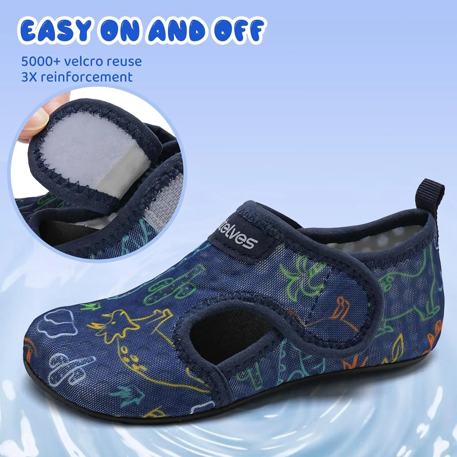 WateLves Kids Water Shoes Toddler Barefoot Swim Beach Shoes Girls Boys Breathable Quick Dry Aqua Socks