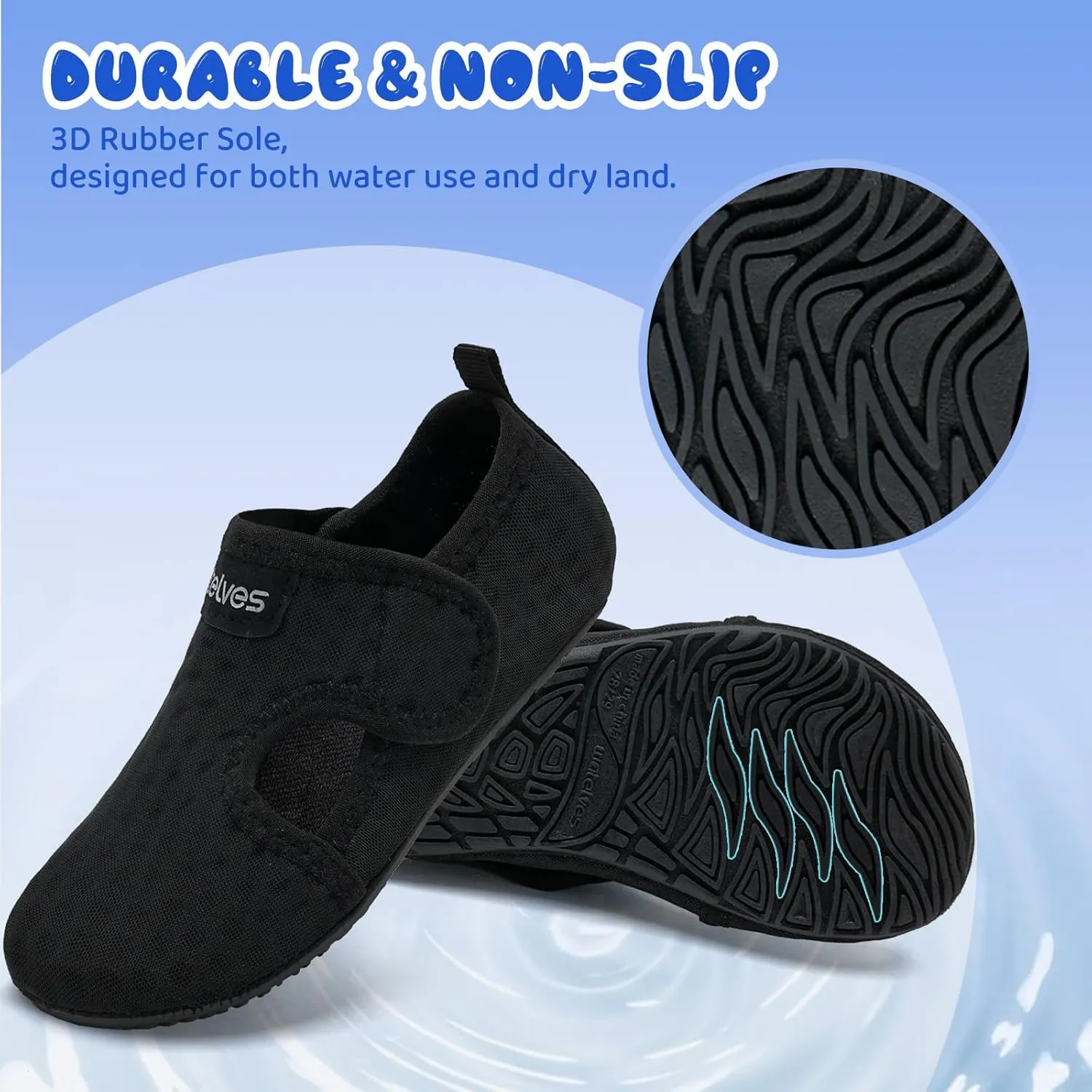 WateLves Kids Water Shoes Toddler Barefoot Swim Beach Shoes Girls Boys Breathable Quick Dry Aqua Socks