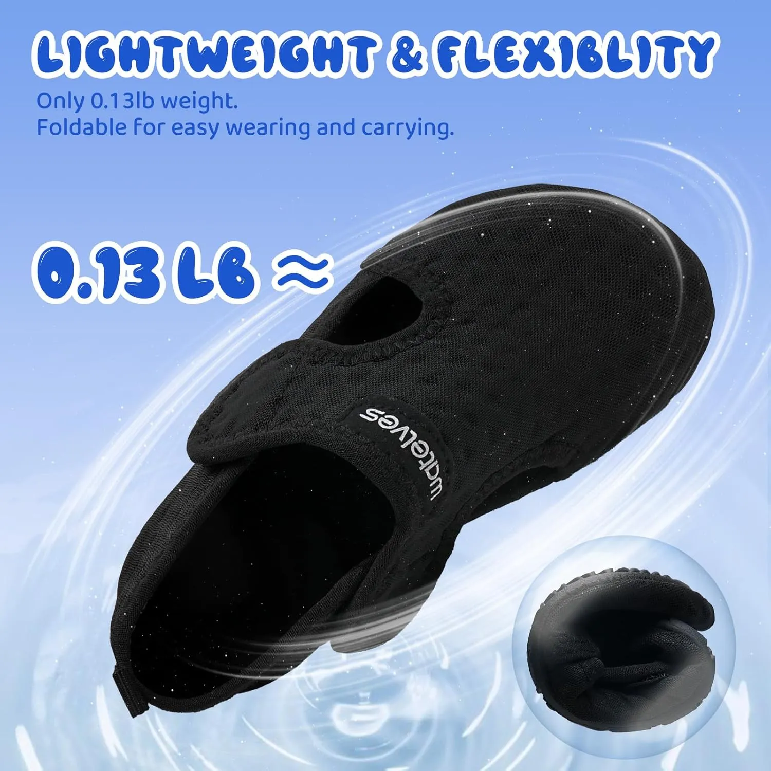WateLves Kids Water Shoes Toddler Barefoot Swim Beach Shoes Girls Boys Breathable Quick Dry Aqua Socks