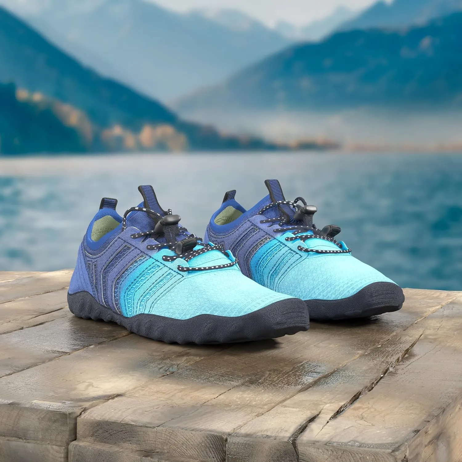 WateLves Water Shoes Mens Womens Barefoot Beach Swim Shoes Quick-Dry Aqua Socks for Surf Pool Yoga Water Aerobics
