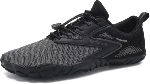 WateLves Water Shoes Mens Womens Beach Swim Shoes Quick-Dry Aqua Socks Pool Shoes for Surf Yoga Water Aerobics (05-Black, 42)