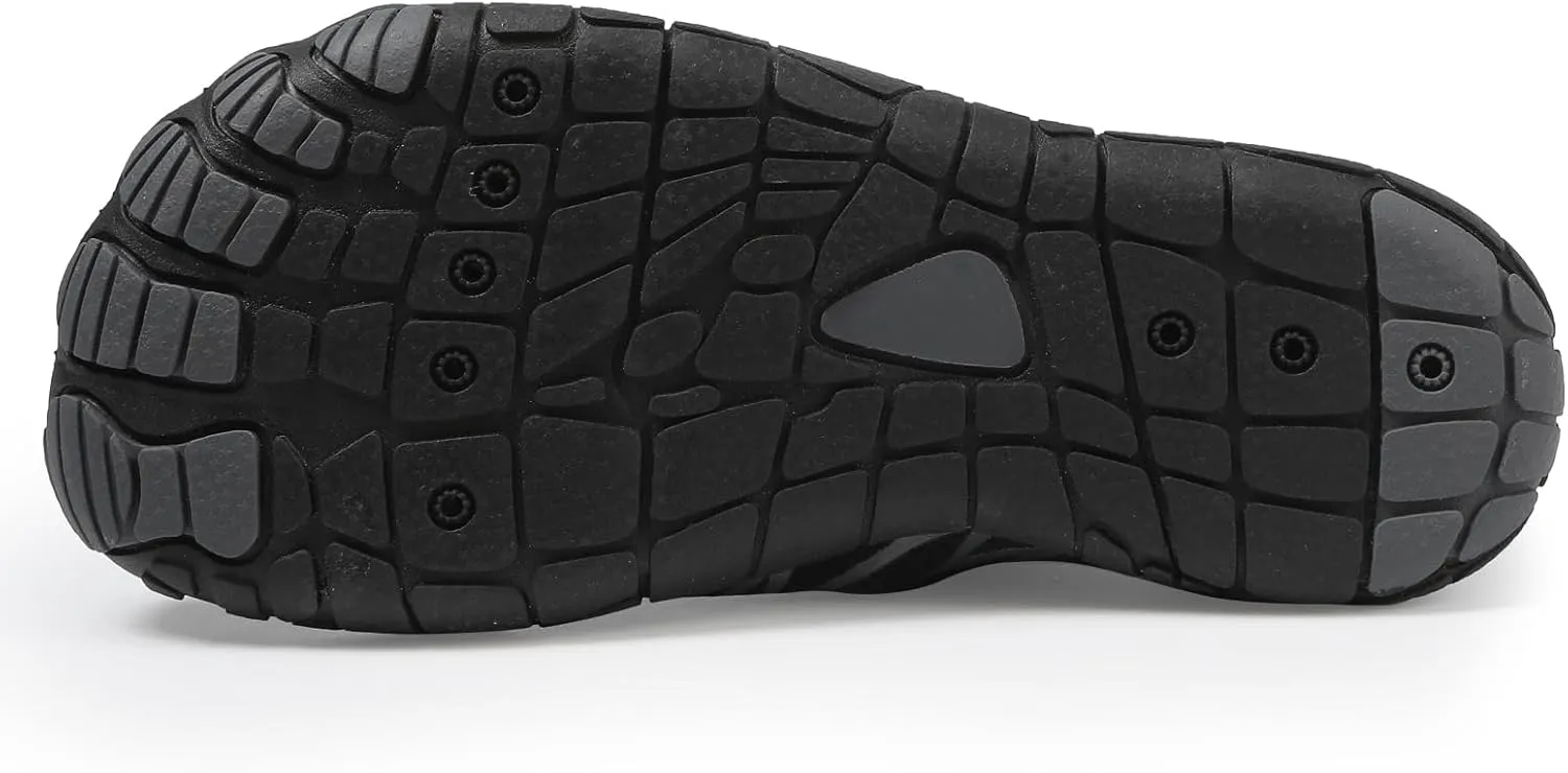Water Shoes for Kids Boys Girls Aqua Barefoot Shoes with Wide Toe Box, Quick Dry & Non-Slip Breathable Walking Sneakers for Beach Pool Swim Sports Hiking