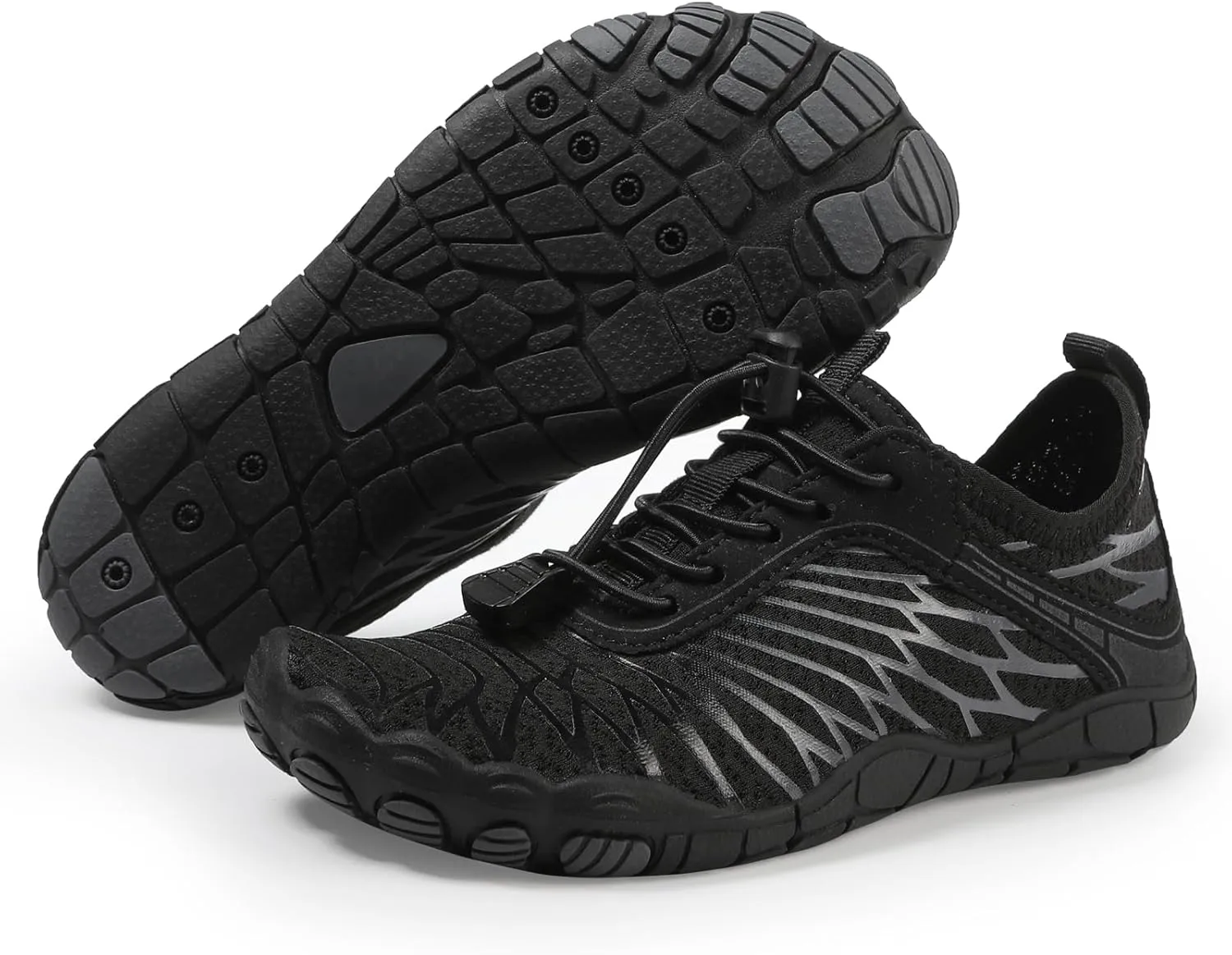 Water Shoes for Kids Boys Girls Aqua Barefoot Shoes with Wide Toe Box, Quick Dry & Non-Slip Breathable Walking Sneakers for Beach Pool Swim Sports Hiking