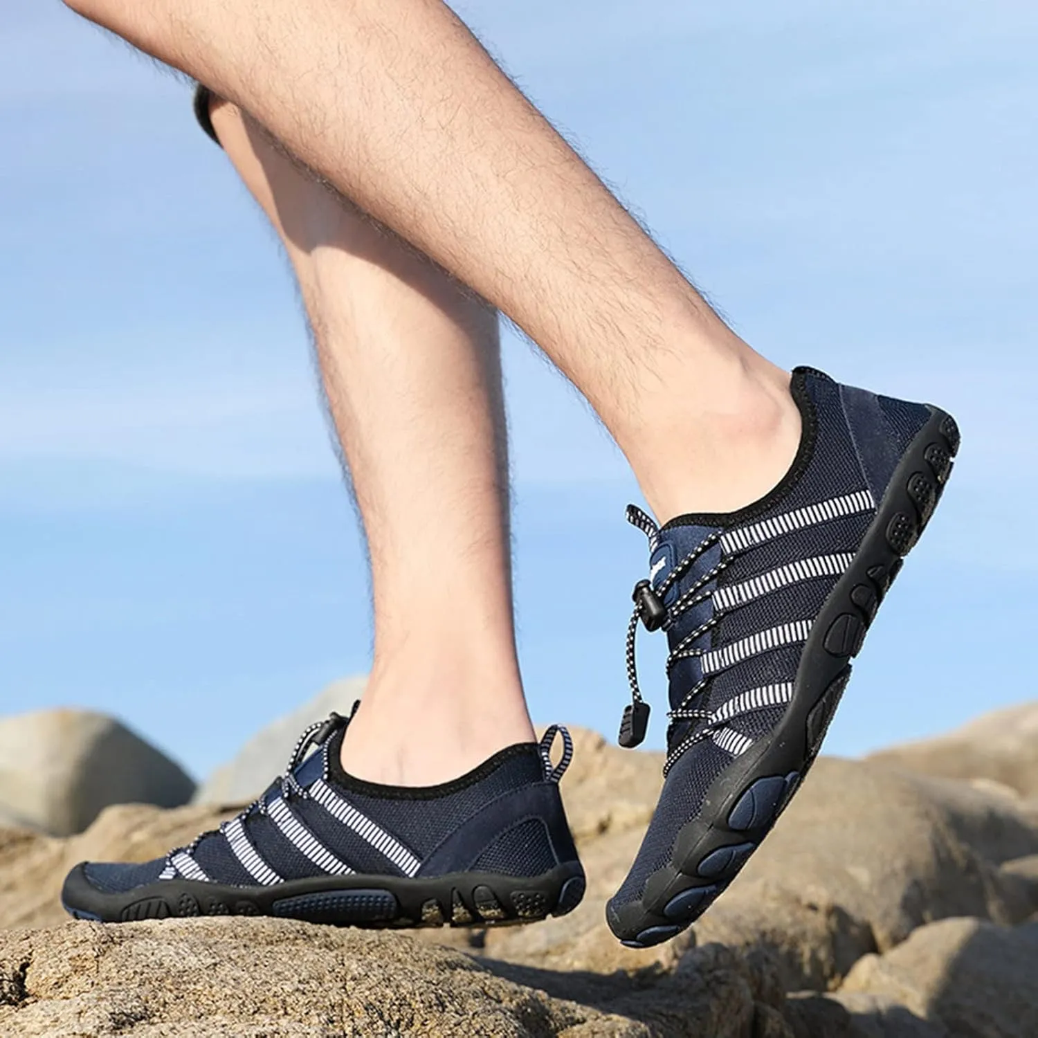 Water Shoes Men Wide Width Breathable Barefoot Shoes Water Hiking Shoes for Men Water Shoes for Women Wide Width Quick Drying Sports Aqua Shoes for Pool Beach Surf Walking Water Park