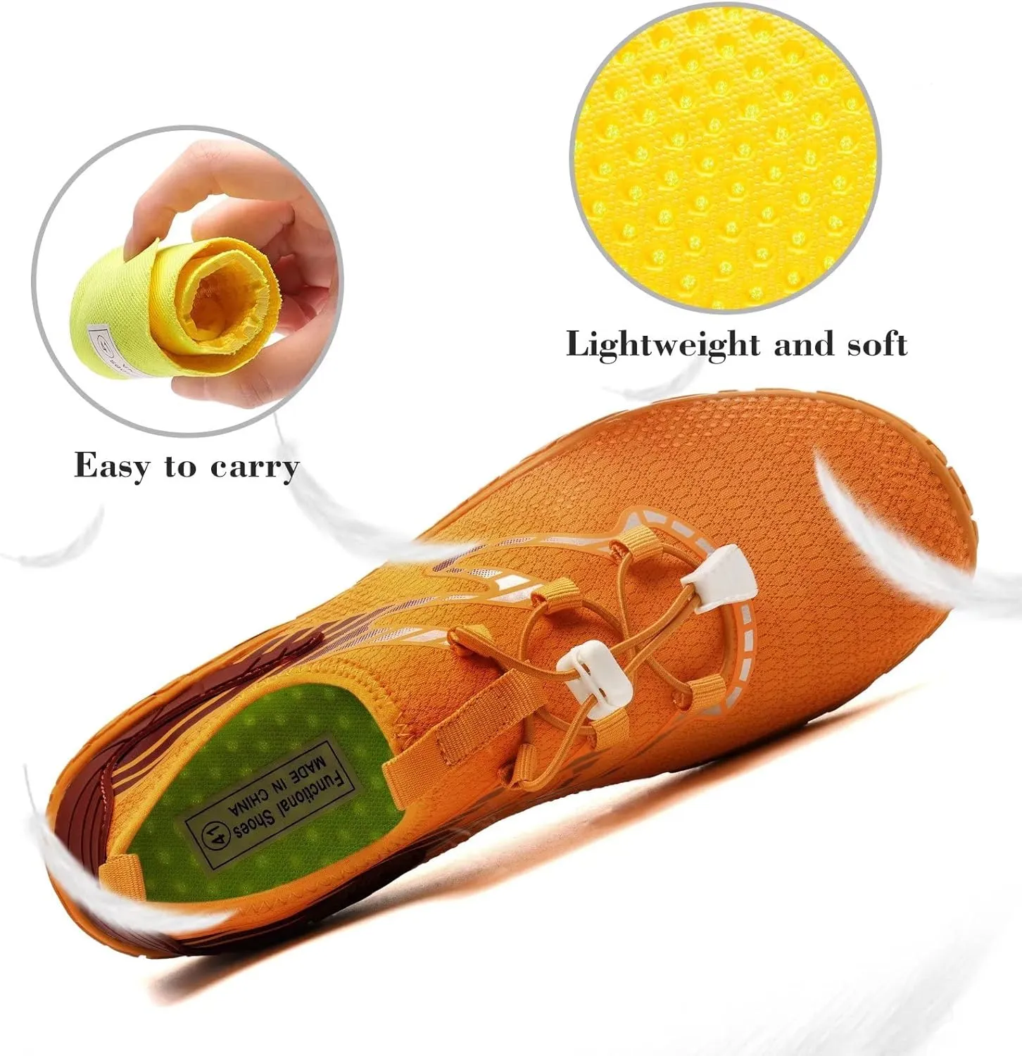 Water Shoes Mens Womens Beach Swim Shoes Quick-Dry Aqua Socks Pool Shoes for Surf Yoga Water Aerobics