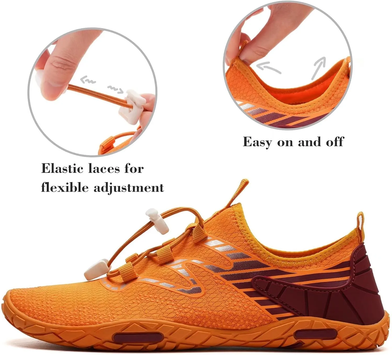 Water Shoes Mens Womens Beach Swim Shoes Quick-Dry Aqua Socks Pool Shoes for Surf Yoga Water Aerobics