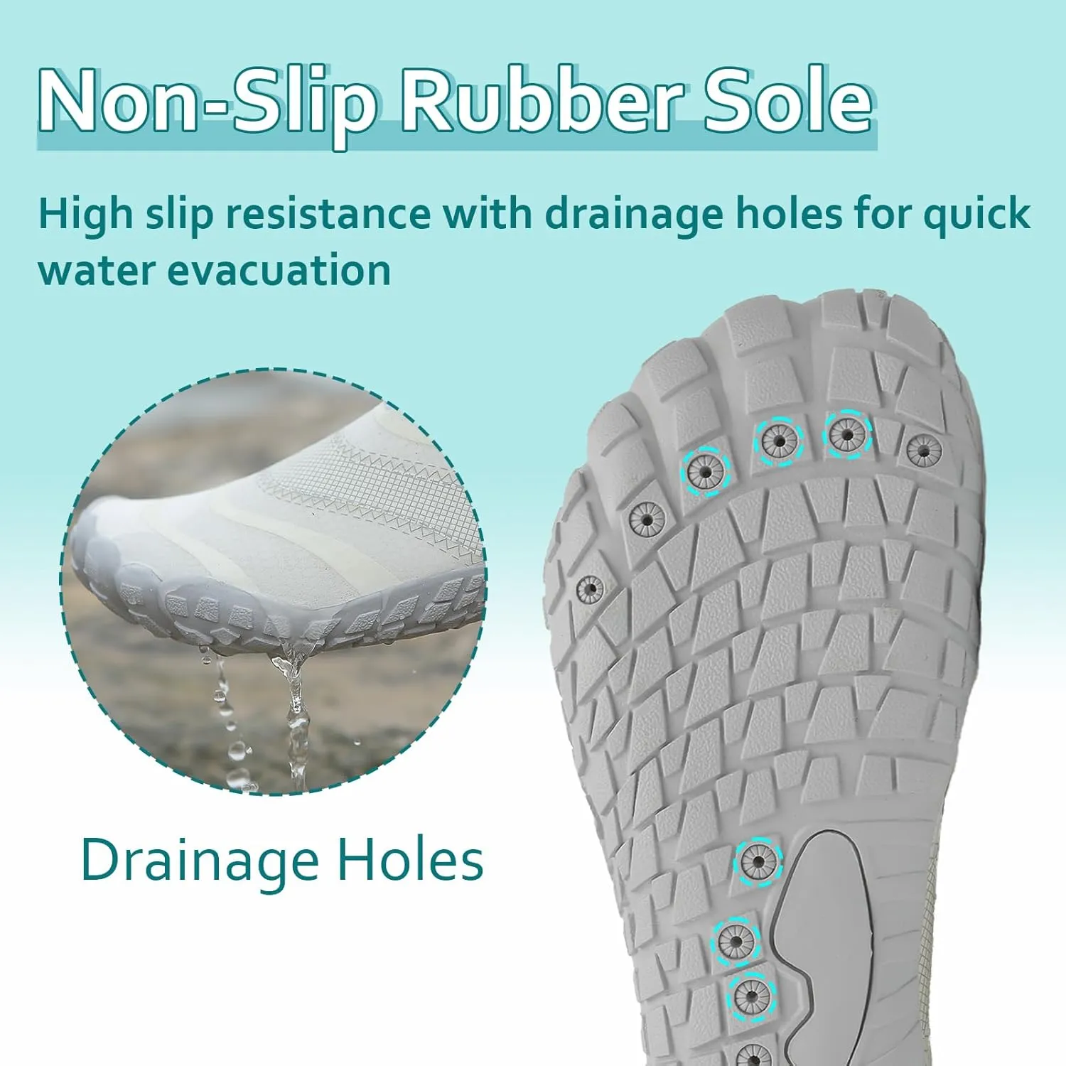 Water Shoes Womens Mens Quick-Dry Aqua Yoga Socks Barefoot Swim Pool Beach Shoes for Walking Hiking Diving Surf Ootdoor Water Sports